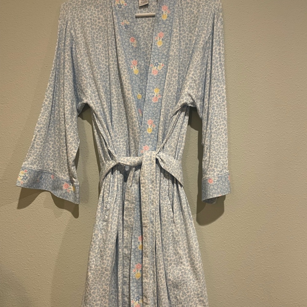 Aria Light Blue Floral Pajama Set